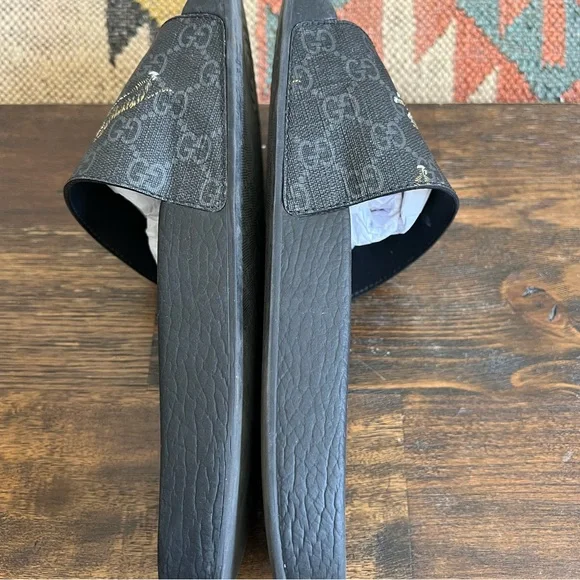 GUCCI GG Supreme Tiger Slide Sandals Gucci Size 10 US10.5 - Picture 8 of 15